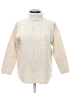 1980's Womens Cable Knit Sweater
