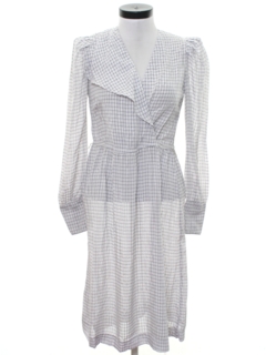 1980's Womens Totally 80s Secretary Dress