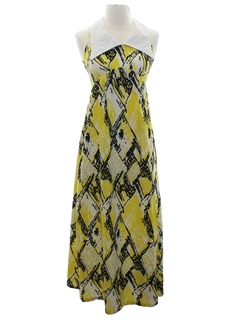 1960's Womens/Girls Mod Maxi Dress