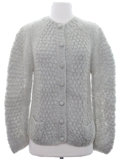 1960's Womens Cardigan Mohair Blend Sweater