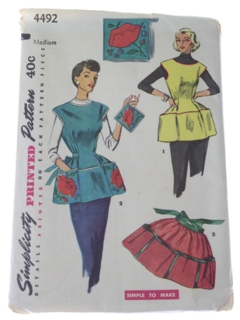 1950's Womens Apron Pattern