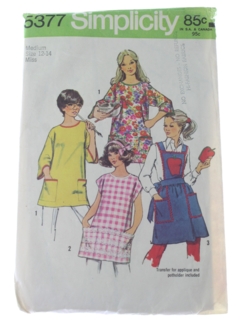 1970's Womens Apron Pattern