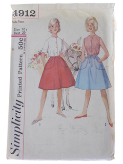 1950's Womens/Girls Pattern