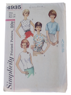 1960's Womens Pattern