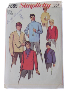 1960's Mens/Boys Pattern