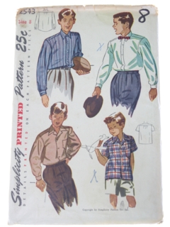 1950's Mens/Boys Pattern