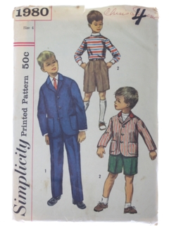 1960's Mens/Boys Pattern