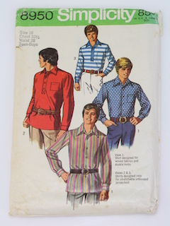 1970's Mens Pattern