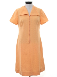 1970's Womens Mod Knit A-Line Dress