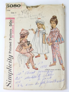 1960's Womens/Childs Pattern