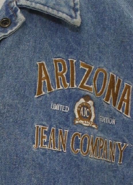 Retro 1990s Jacket: 90s -Arizona Jean Co.- Mens light blue