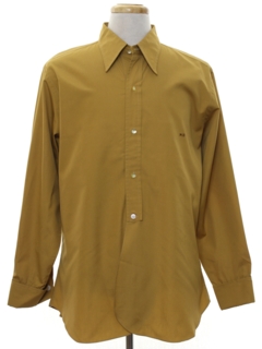 1960's Mens Mod MD Monogrammed French Cuff Shirt