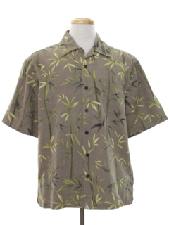 1990's Mens Jamaica Jaxx Silk Hawaiian Shirt