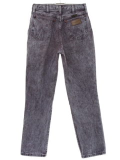 1980's Womens Totally 80s Acid Washed Jeans Pnats