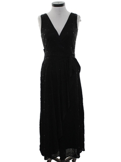 1990's Womens Prom Or Cocktail  Maxi Dress