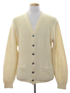 1950's Mens Wool Cardigan Sweater