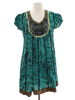 1970's Womens Ethnic Hippie Dress