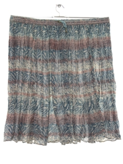 1990's Womens Hippie Broomstick Skirt