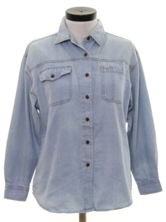 Womens Vintage Denim Shirts at RustyZipper.Com Vintage Clothing