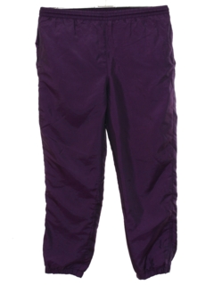 1990's Womens Nylon Baggy Track Pants