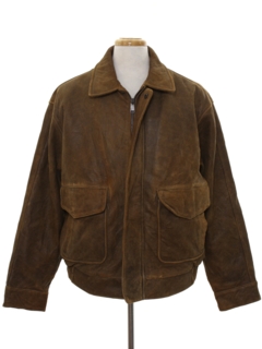1990's Mens Suede Leather Jacket