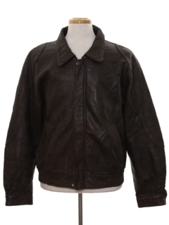 1980's Mens Totally 80s Leather Jacket