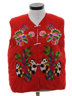 1980's Womens Asian Inspired Hippie Vest