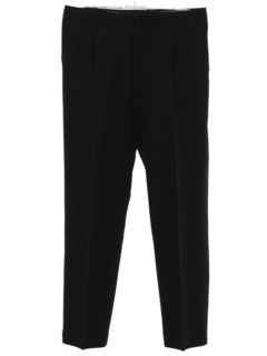 1980's Mens Totally 80s Pleated Tuxedo Pants