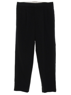 1980's Mens Totally 80s Pleated Tuxedo Pants