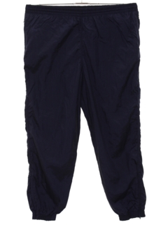 1980's Mens Midnight Blue Skyr Nylon Track Pants