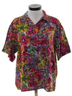 Womens floral Vintage shirts. Authentic vintage Floral shirts at ...