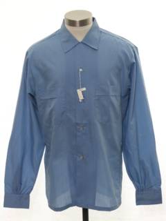 1950's Mens Solid Sport Shirt