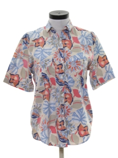 1990's Womens Hawaiian Style Shirt