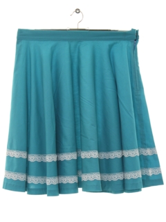 1970's Womens Square Dance Circle Skirt