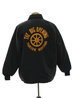 1970's Mens Nylon Wind Breaker Snap Jacket