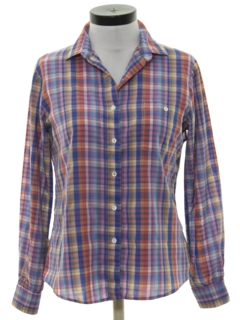 1980's Womens Plaid Shirt