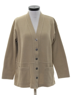 1980's Womens Totally 80s Sweatshirt Cardigan Style Jacket