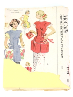 1940's Womens Apron Pattern