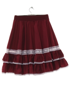 1970's Womens Square Dance Skirt