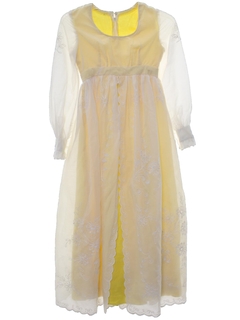 1970's Womens/Girls Hippie Cocktail Dress