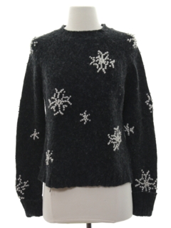 1990's Womens Snowflake Ski Sweater