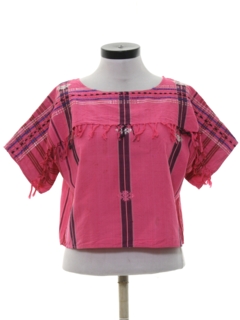 1980's Womens Guatemalan Style Shirt