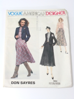 1980's Womens Designer Pattern