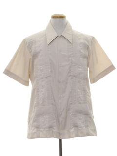 1980's Mens Guayabera Shirt