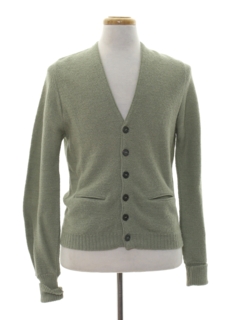 1950's Mens Mod Cardigan Sweater