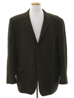 1950's Mens Mod Houndstooth Blazer Sport Coat Jacket