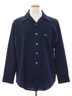 1960's Mens Mod Monogrammed E.M. Shirt