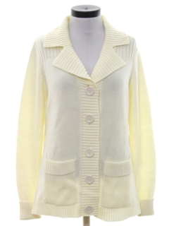 1970's Womens Mod Cardigan Sweater
