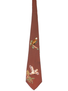 1940's Mens Hand Painted Swing Necktie