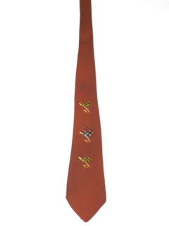 1940's Mens Hand Painted Swing Necktie